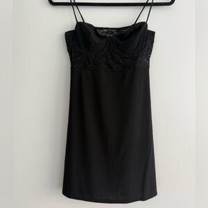 Zara Black Lace Mini Dress